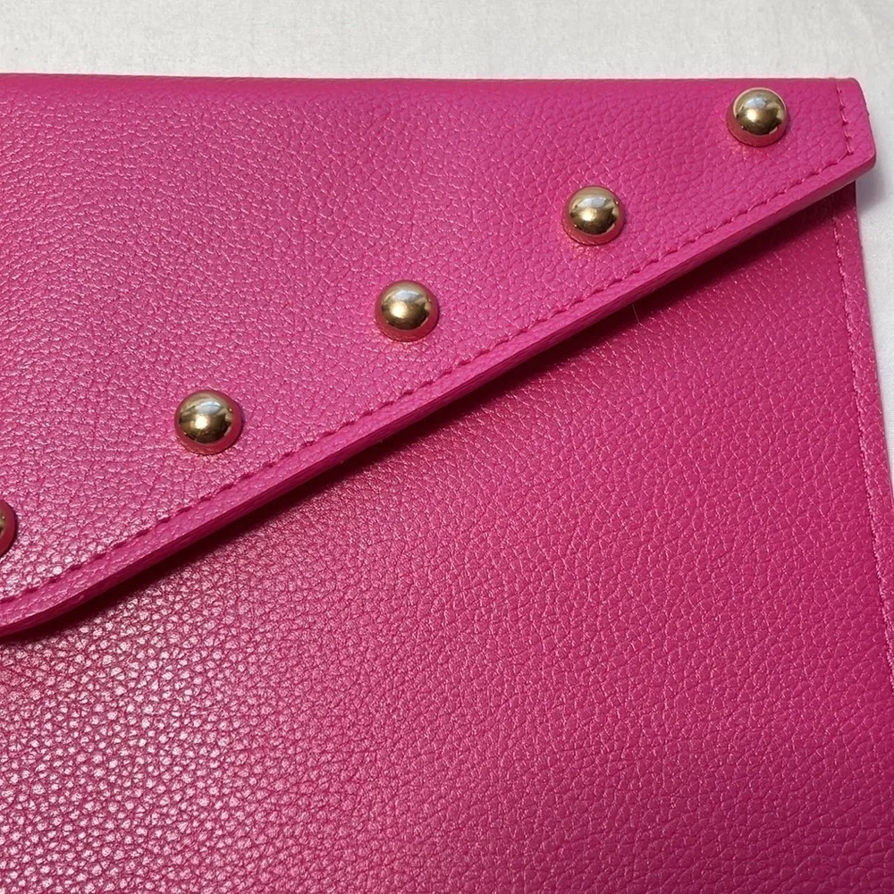 New Juicy Couture Pink with Gold Embellishments Clutch Handbag